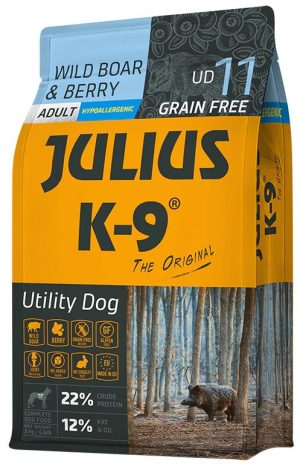 JULIUS K-9 dry dog food, 3 kg, Wild boar-Berry