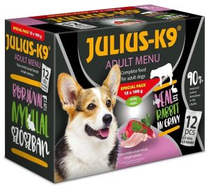 JULIUS K-9 wet dog food, 12x100 g, Veal-Rabbit