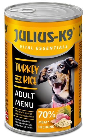 JULIUS K-9 canned wet dog food, 1240 g, Turkey-Rice