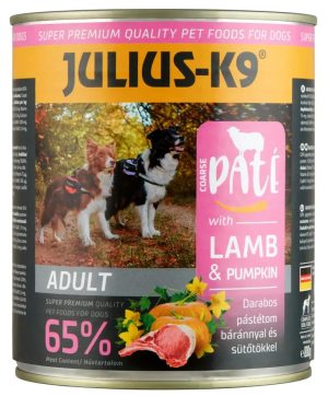 JULIUS K-9 canned wet dog food, 800 g, Lamb-Pumpkin