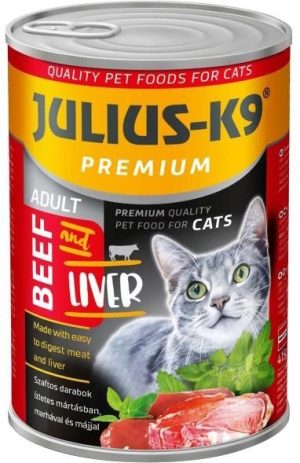 JULIUS K-9 canned wet cat food, 415 g, Beef-Liver