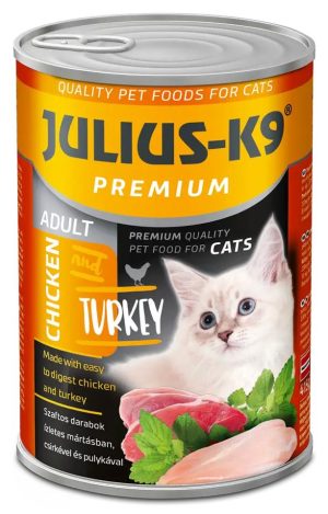 JULIUS K-9 canned wet cat food, 415 g, Chicken-Turkey