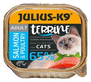 JULIUS K-9 wet cat food, 100 g, Salmon-Poultry