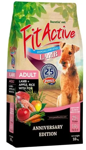 FitActive B.C. dry dog food, Hypoallergenic, 10 kg, Lamb