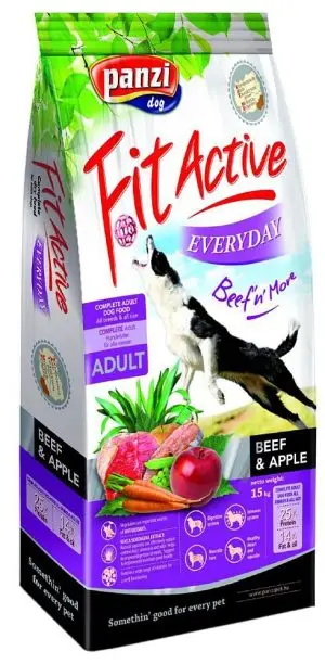 FitActive B.C. dry dog food, Everyday, 15 kg, Beef