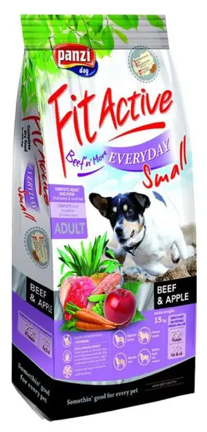 FitActive B.C. dry dog food, Everyday, Small dogs, 15 kg, Beef-Apple