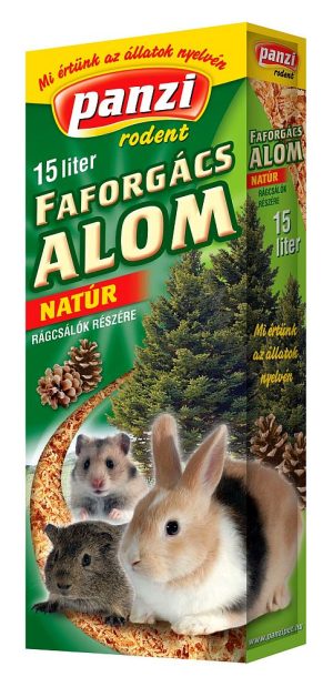 Panzi rodent litter, Wood, 15 l, Natural