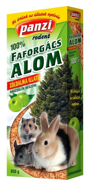 Panzi rodent litter, Wood, 15 l, Green apple