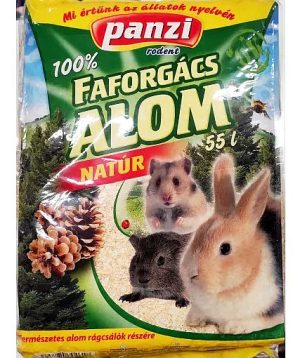 Panzi rodent litter, Wood, 55 l, Natural