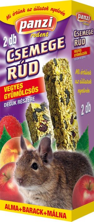 Panzi rodent food, Sticks, Fruit, 2 pcs, 230 g, Degu