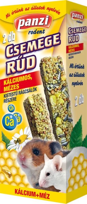 Panzi rodent food, Sticks, Calcium, Honey, 2 pcs, 262 g, Small rodents