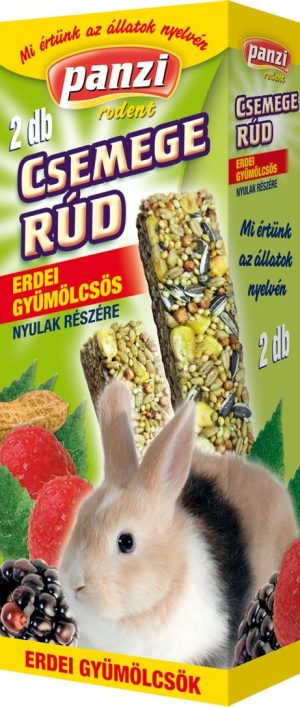 Panzi rodent food, Sticks, Forest fruit, 2 pcs, 270 g, Rabbit