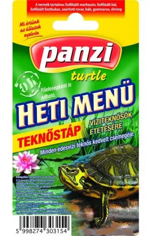 Panzi turtle food, Weekly menu, 10x10 g