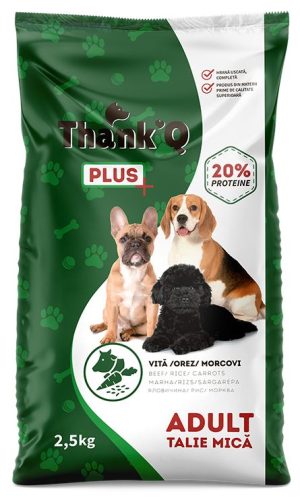 THANK'Q PLUS dry dog food, 2,5 kg, Beef