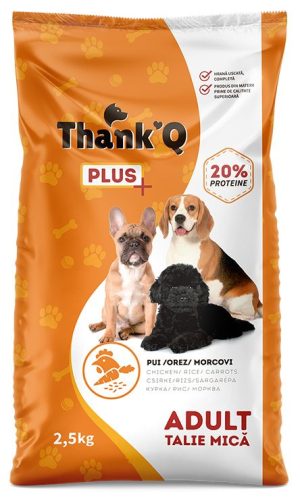 THANK'Q PLUS dry dog food, 2,5 kg, Poultry