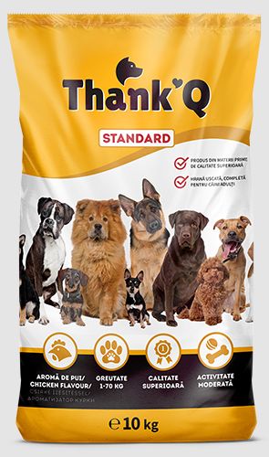 THANK'Q dry dog food, 10 kg, Poultry