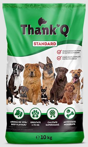 THANK'Q dry dog food, 10 kg, Beef
