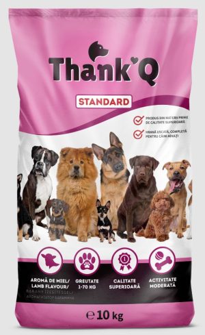 THANK'Q dry dog food, 10 kg, Lamb