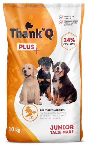 THANK'Q PLUS dry dog food, Junior, 10 kg, Poultry