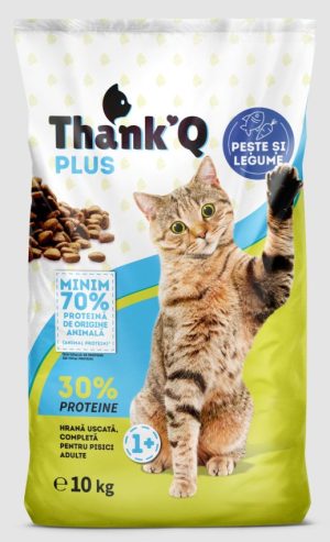 THANK'Q PLUS dry cat food, 10 kg, Fish