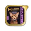 Meatos Cat wet cat food, pate, adult, alucup, 100 g, salmon, fruits