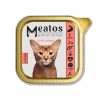 Meatos Cat wet cat food, pate, adult, sterile, alucup, 100 g, salmon